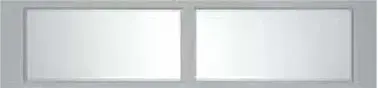 Two-panel framed wall mirror