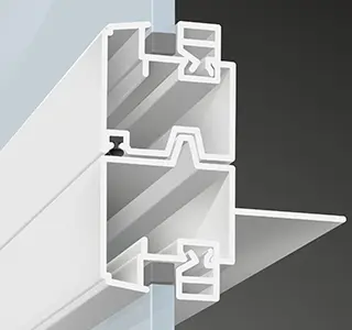 Animated image of Tongue-and-groove with integral joint seal