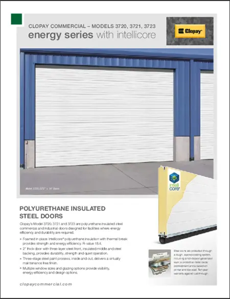 Model 3720-3721-3723 Intellicore overhead door