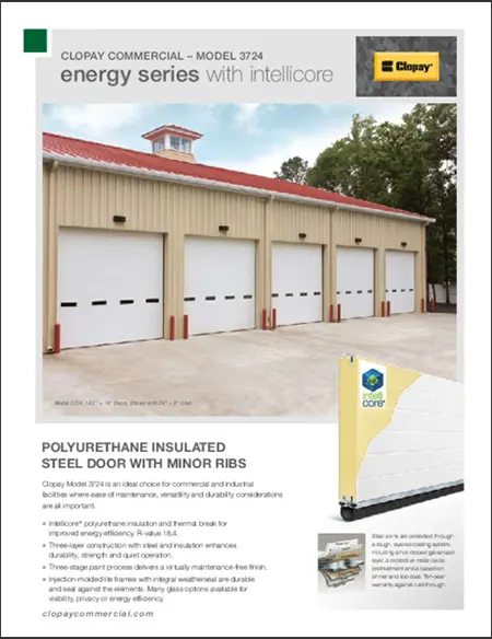 Model 3724 Intellicore overhead door