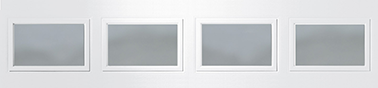Four Glass Panels in the Dimensions of 19-1/2” x 12”