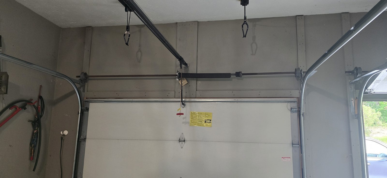 Inside view of a garage door after a Proactive Garage Door Repair visit