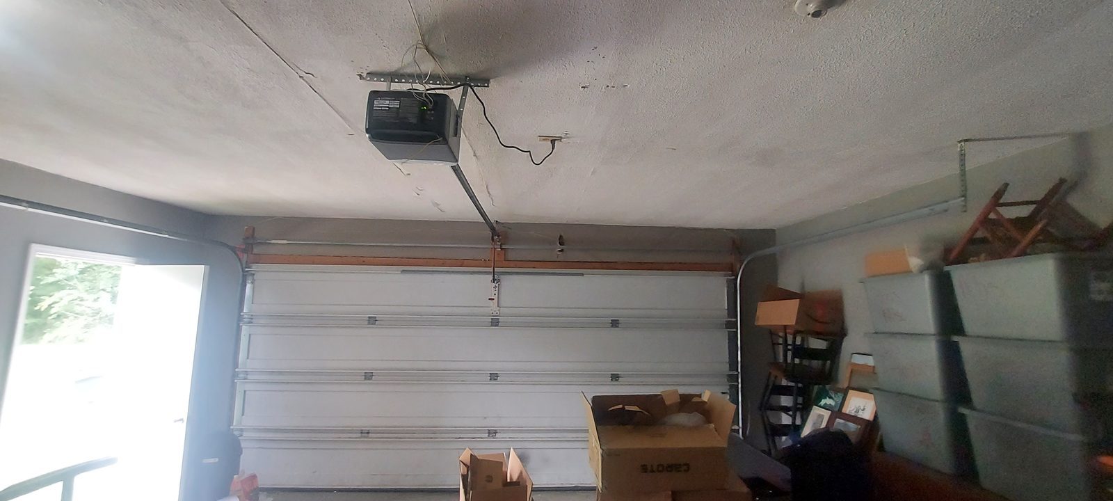 Inside view of a garage door after a Proactive Garage Door Repair visit