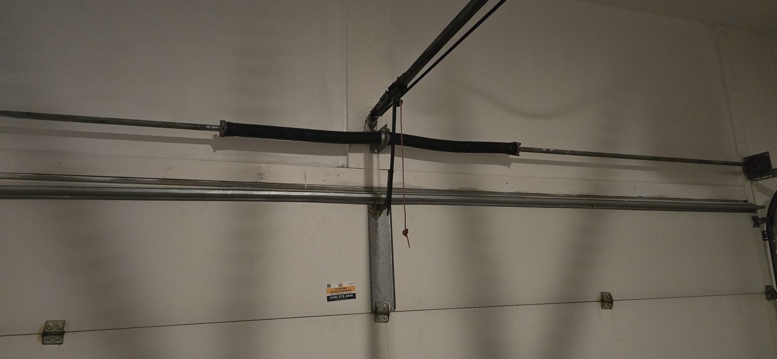 Garage door spring replacement job by Proactive Garage Door Repair