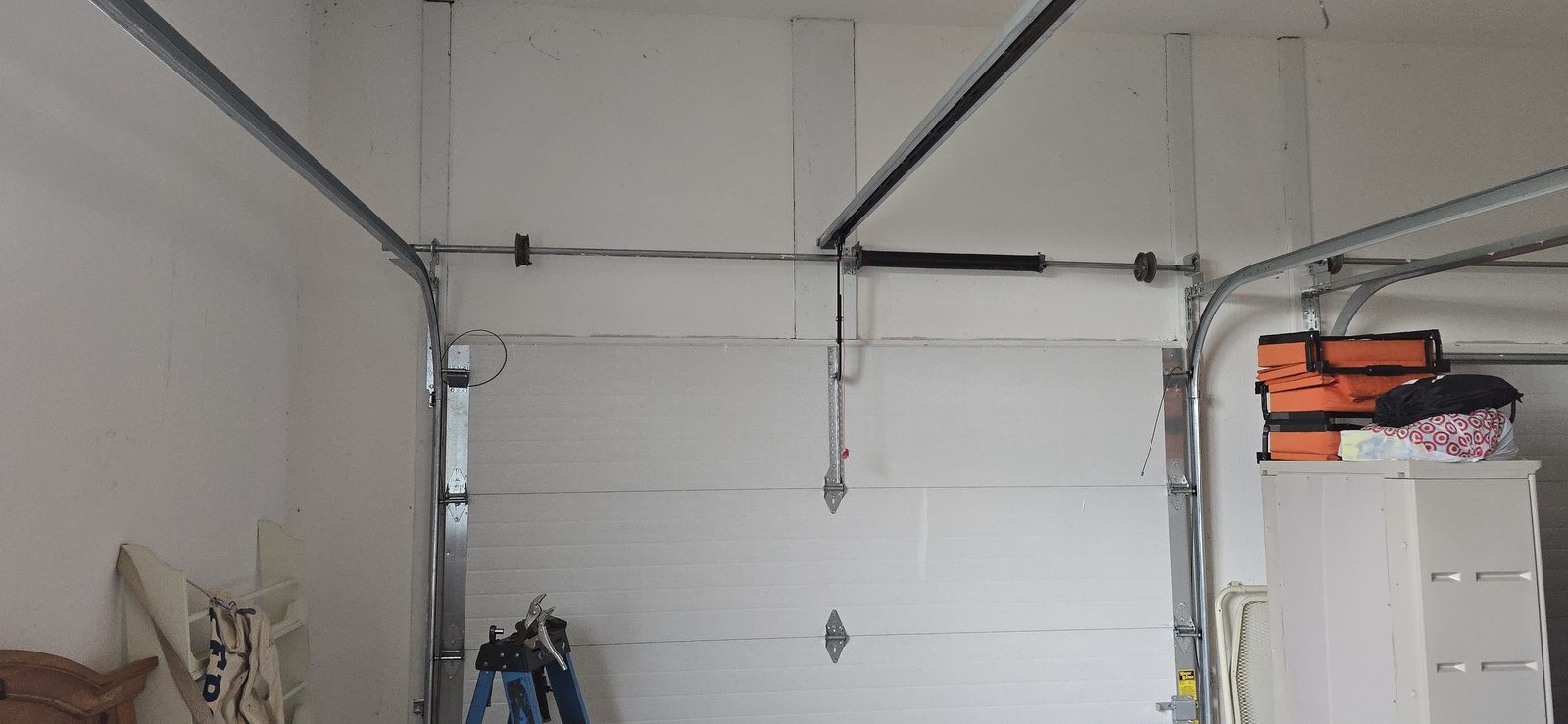 Garage door spring replacement job by Proactive Garage Door Repair in York Township, Ohio
