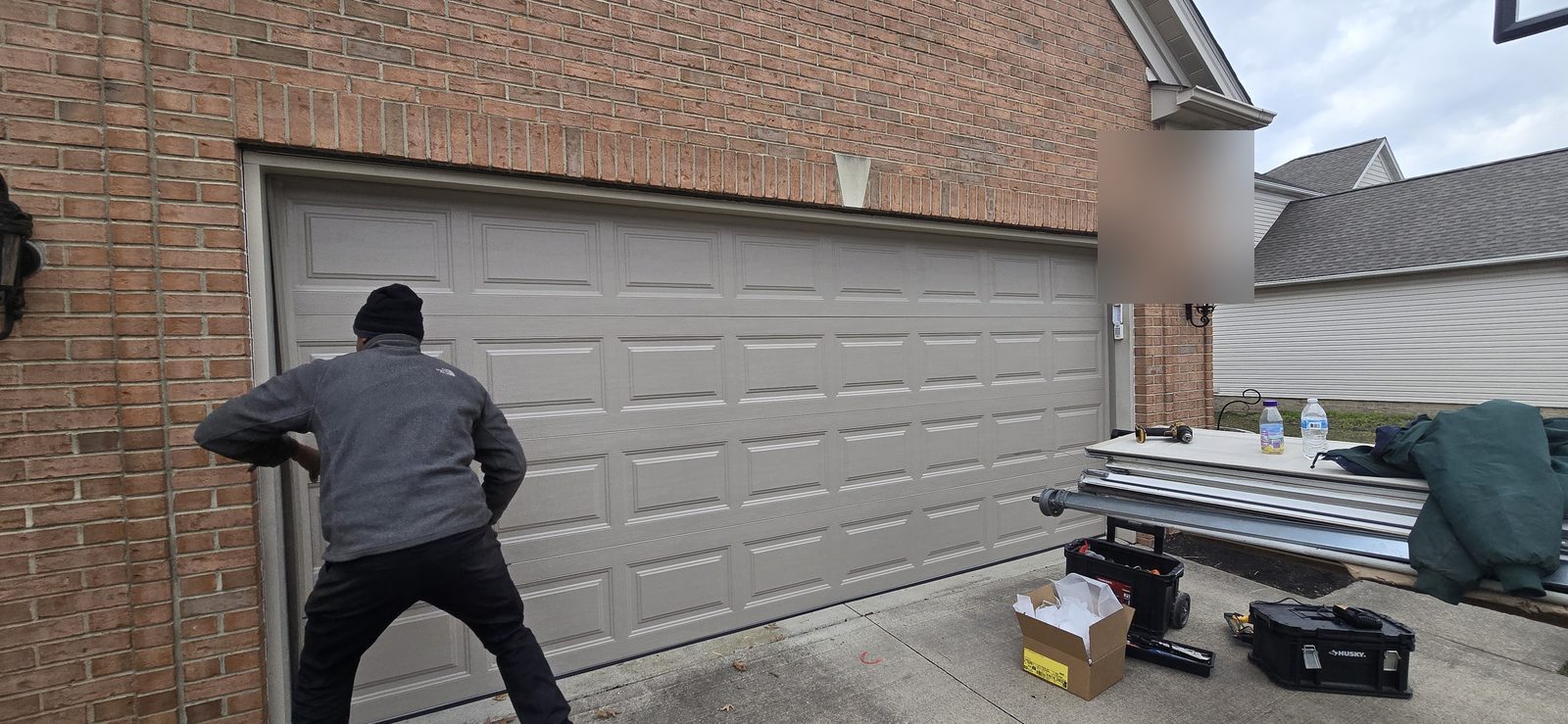 Proactive Garage Door Repair on the job
