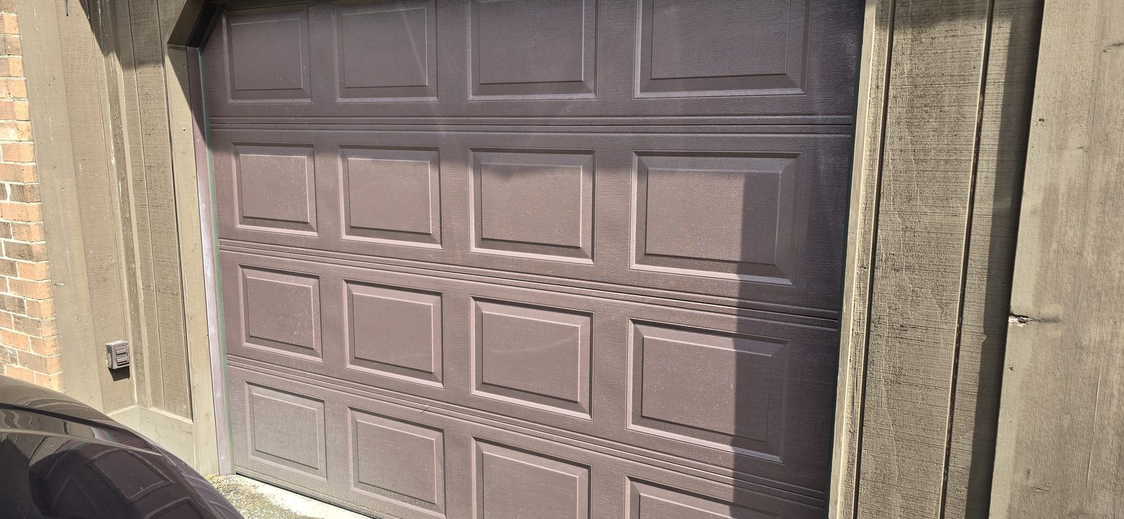 Residential garage door on a Proactive Garage Door Repair job