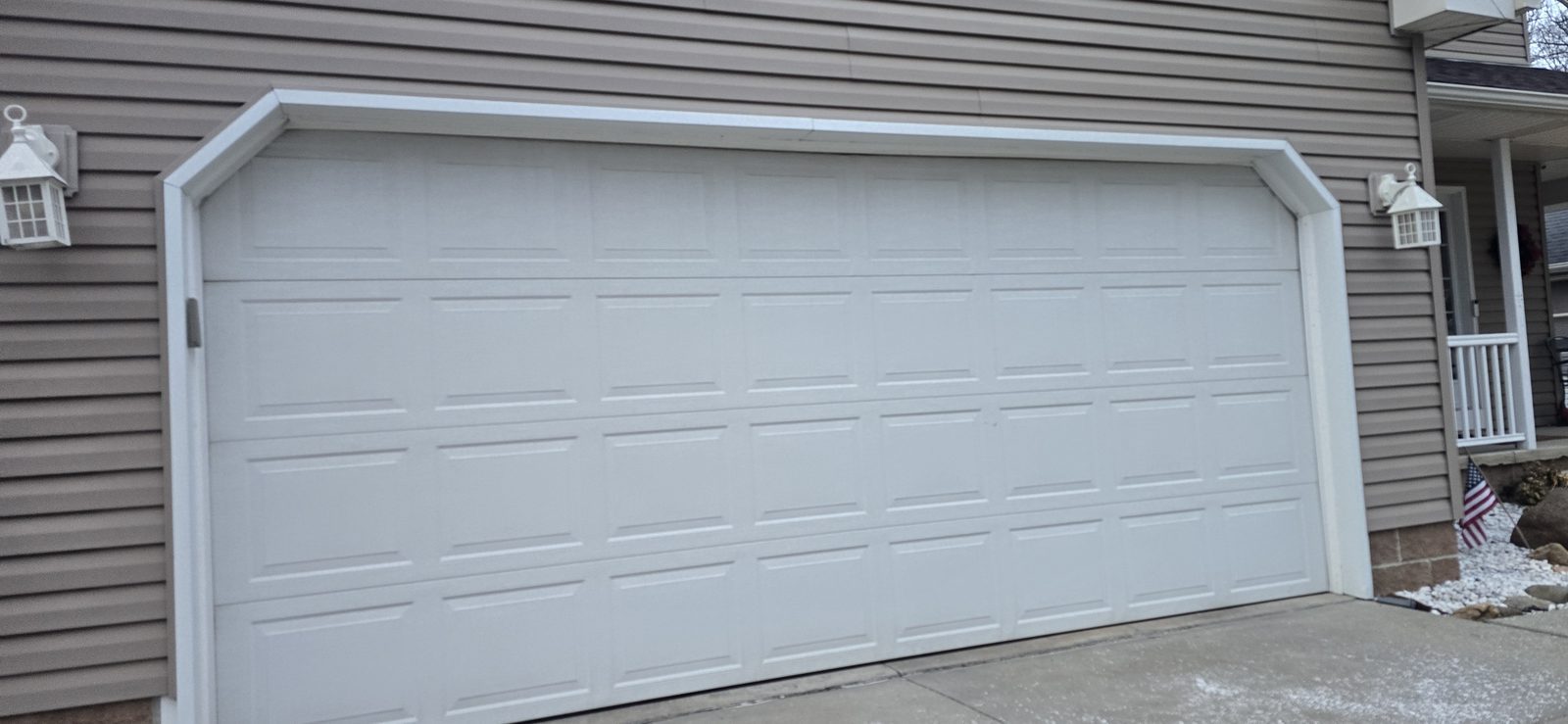 Residential garage door on a Proactive Garage Door Repair job