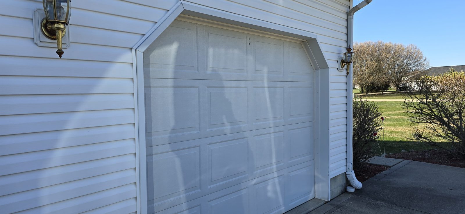 Residential garage door on a Proactive Garage Door Repair job