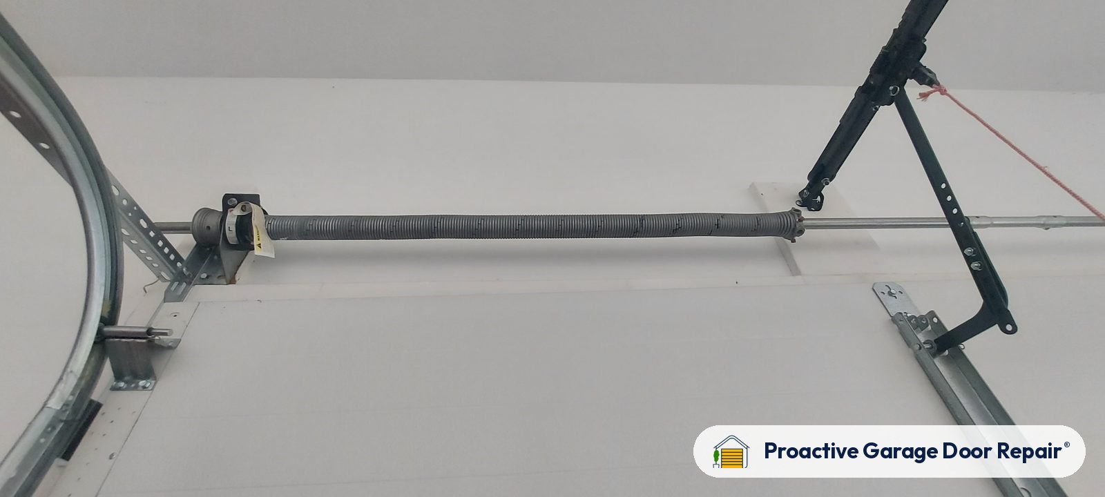 Garage door lift cable and cable drum, Proactive Garage Door Repair job
