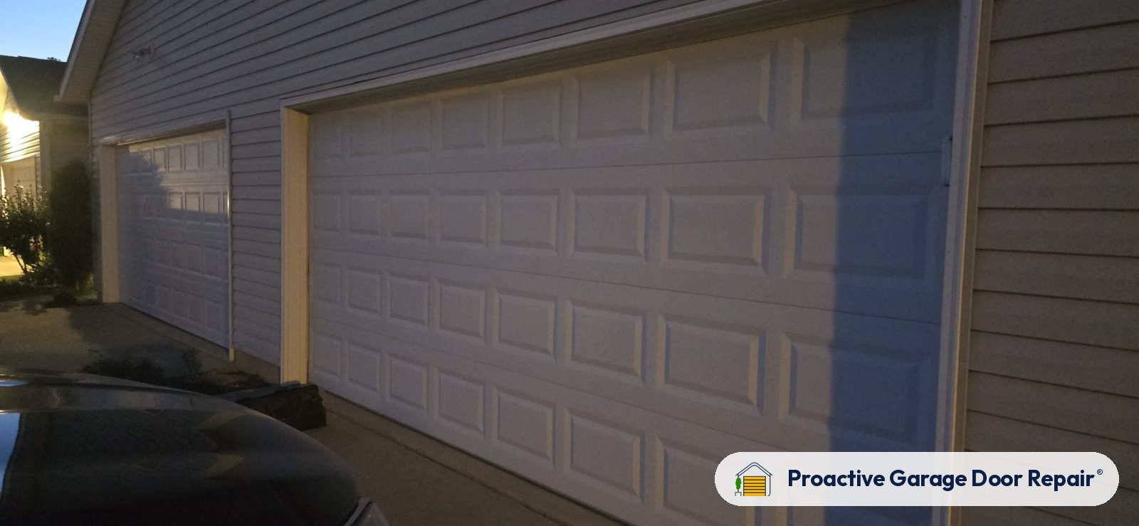 Garage door exterior at a Proactive Garage Door Repair customer home