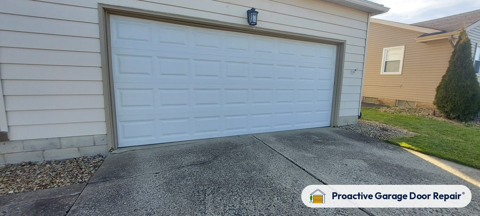 Garage door exterior at a Proactive Garage Door Repair customer home