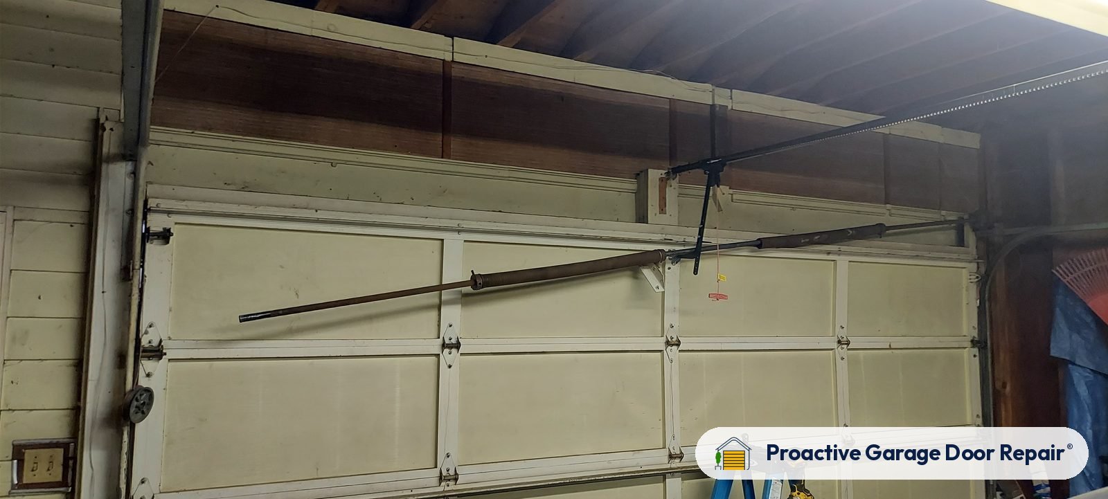 Garage door springs, tracks and hardware serviced by Proactive Garage Door Repair