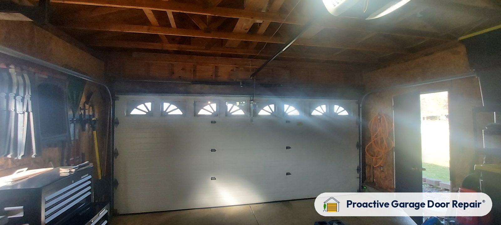 Garage door springs, tracks and hardware serviced by Proactive Garage Door Repair, photo 3
