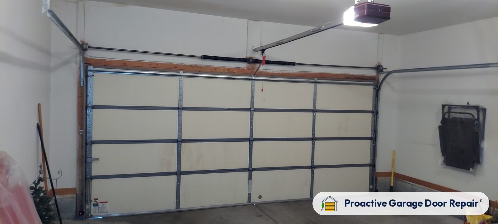 Garage door springs, tracks and hardware serviced by Proactive Garage Door Repair