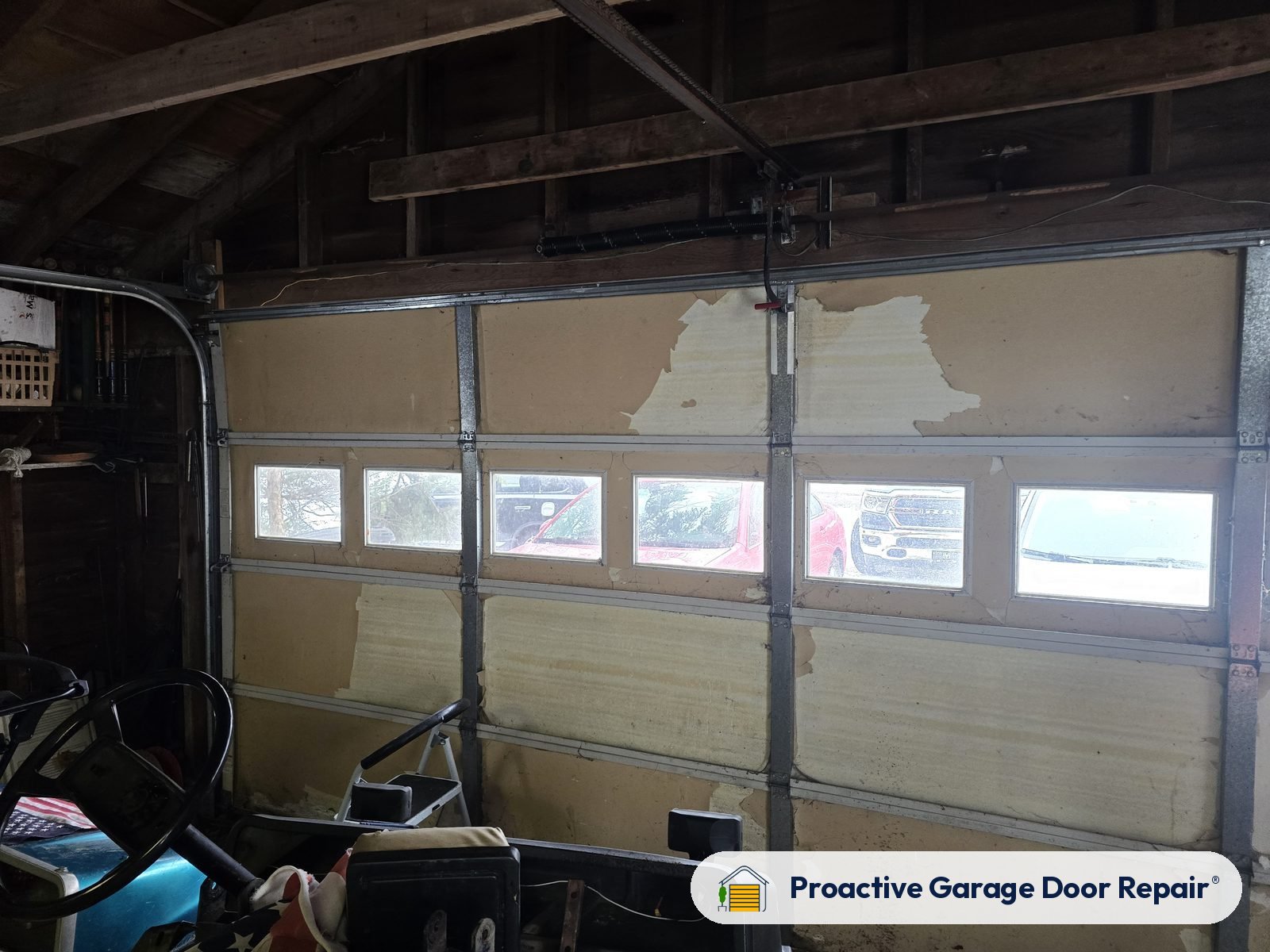 Garage door springs, tracks and hardware serviced by Proactive Garage Door Repair, photo 3
