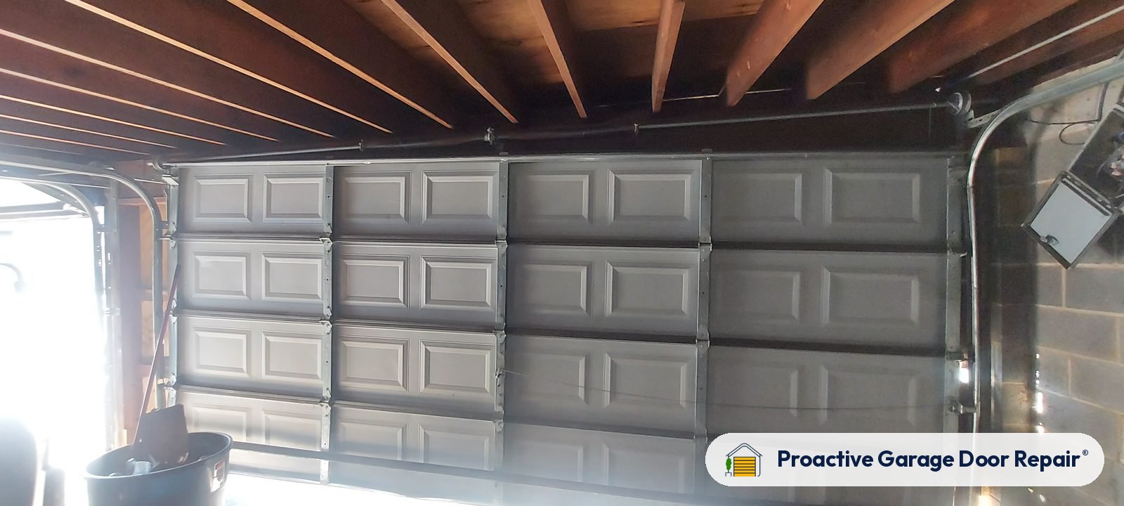 Garage door springs, tracks and hardware serviced by Proactive Garage Door Repair
