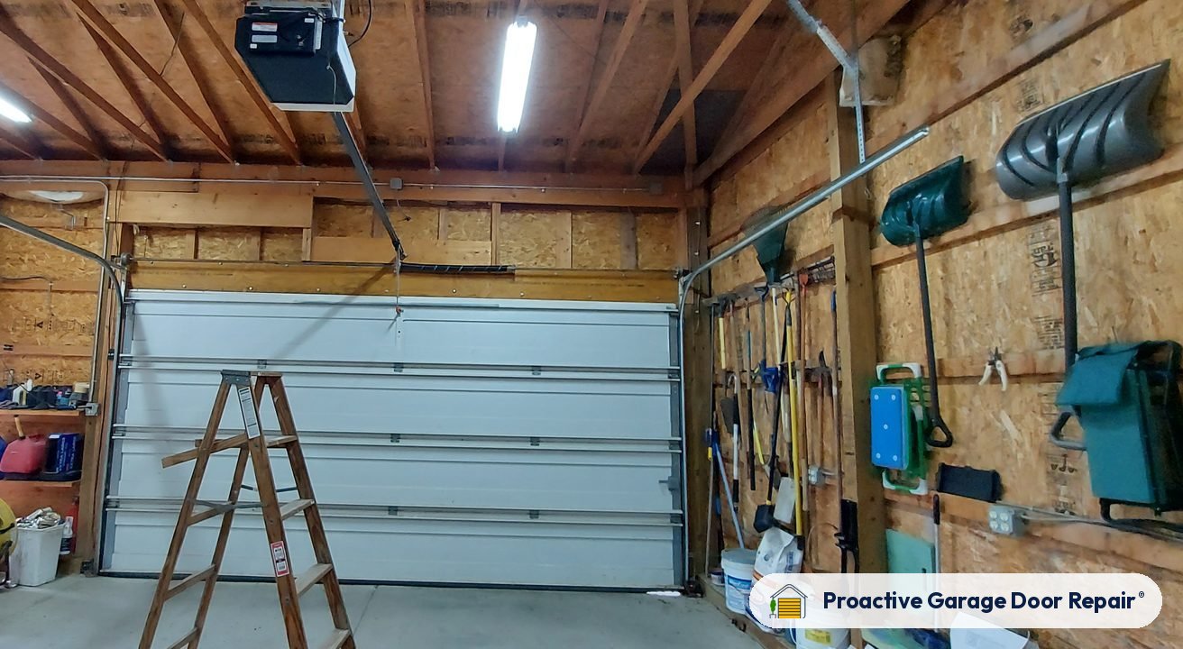 Garage door springs, tracks and hardware serviced by Proactive Garage Door Repair