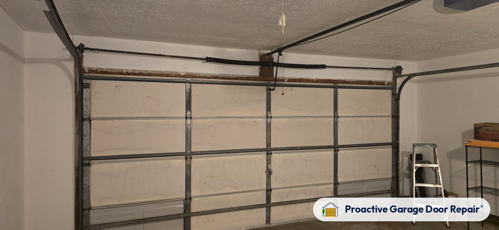 Garage door springs, tracks and hardware serviced by Proactive Garage Door Repair