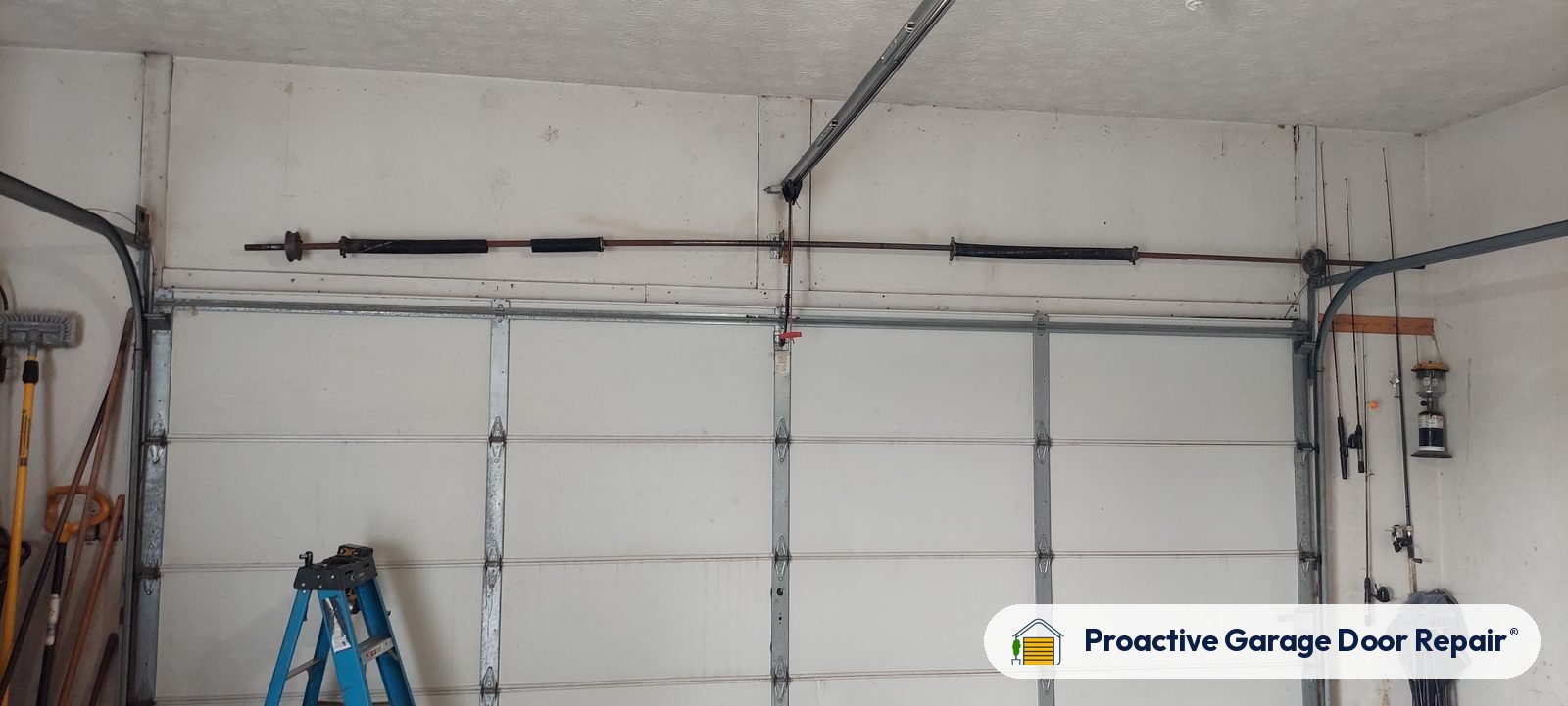 Garage door springs, tracks and hardware serviced by Proactive Garage Door Repair