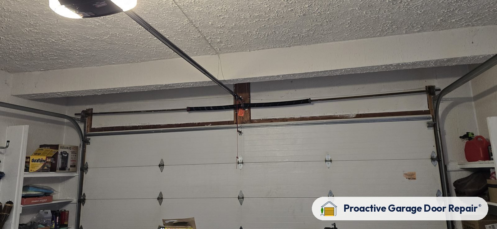 Garage door springs, tracks and hardware serviced by Proactive Garage Door Repair
