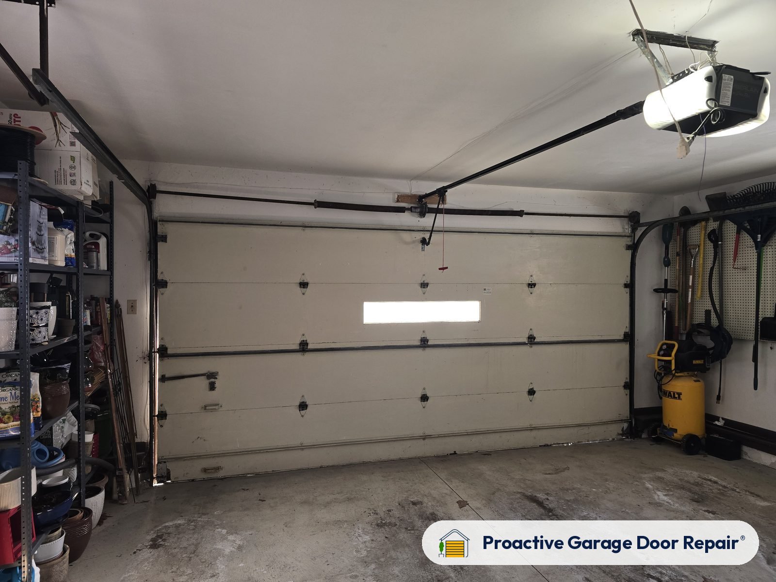 Garage door springs, tracks and hardware serviced by Proactive Garage Door Repair