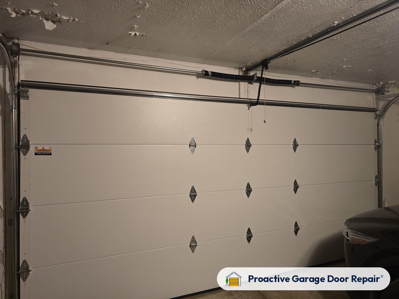 Garage door springs, tracks and hardware serviced by Proactive Garage Door Repair, photo 2