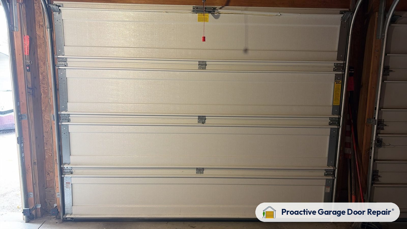 Garage door springs, tracks and hardware serviced by Proactive Garage Door Repair