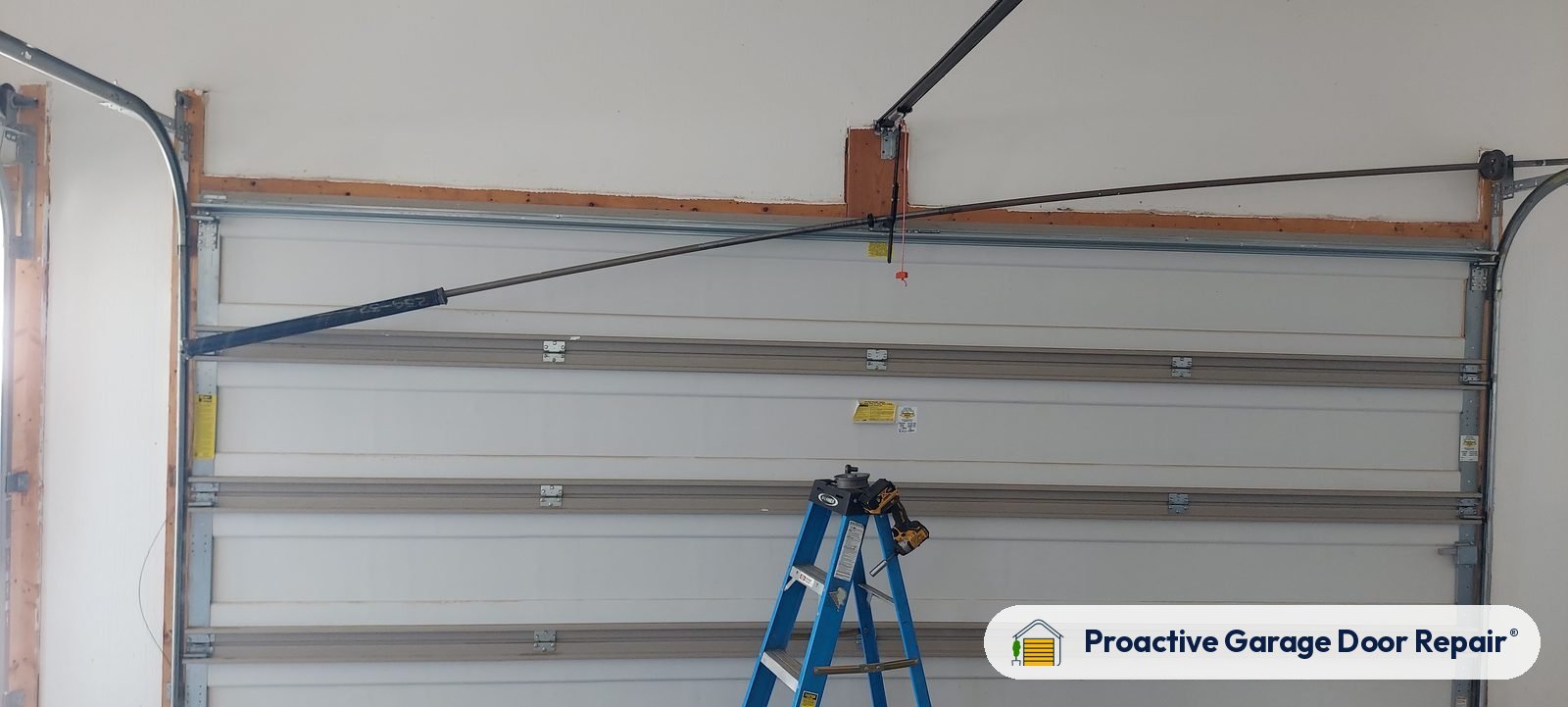 Garage door springs, tracks and hardware serviced by Proactive Garage Door Repair