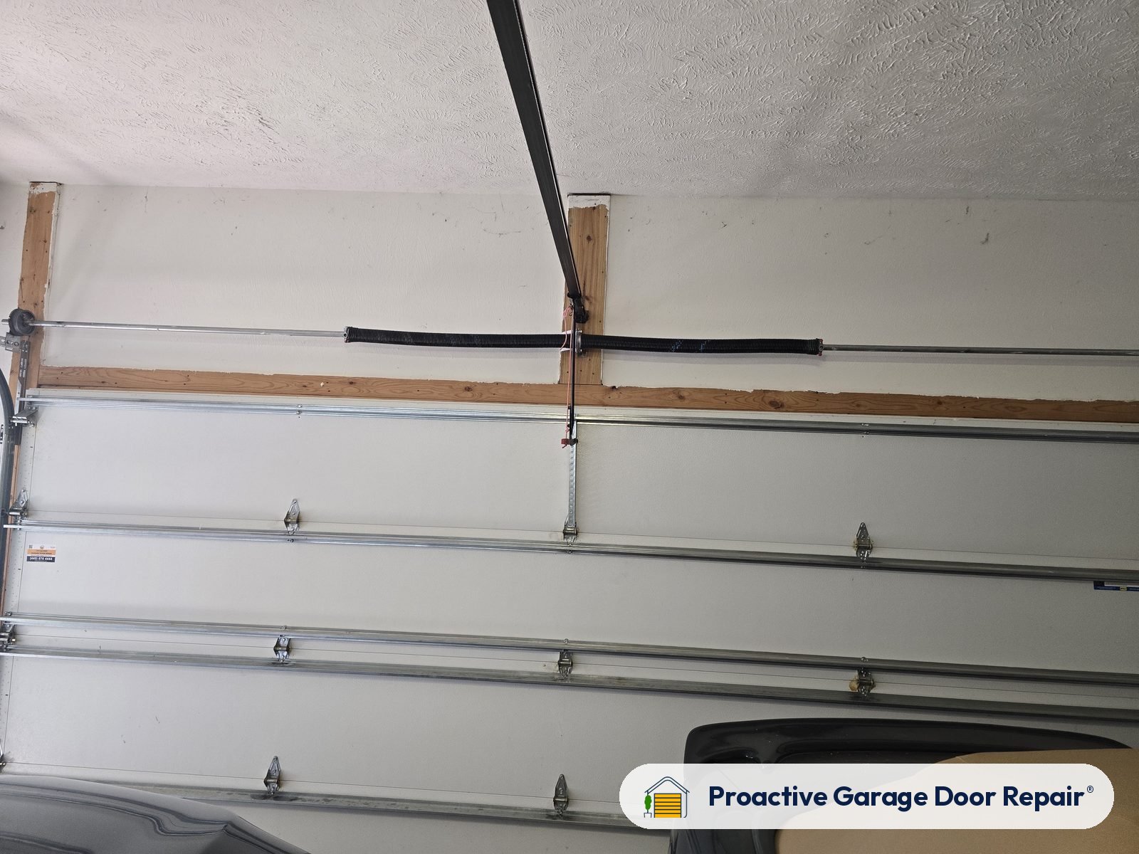 Garage door springs, tracks and hardware serviced by Proactive Garage Door Repair, photo 2