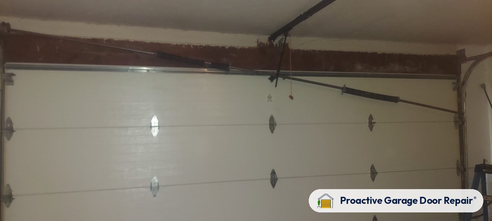 Garage door springs, tracks and hardware serviced by Proactive Garage Door Repair