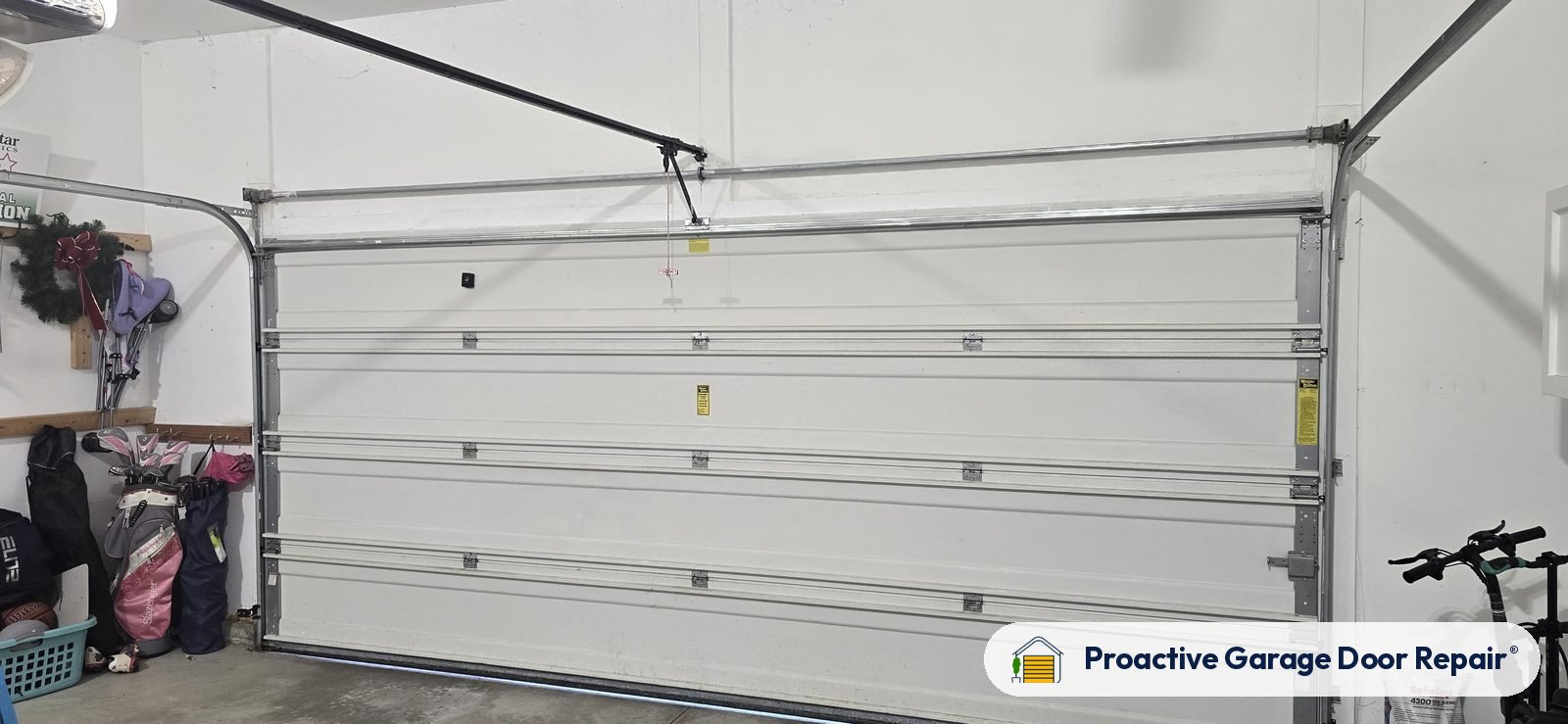 Garage door springs, tracks and hardware serviced by Proactive Garage Door Repair