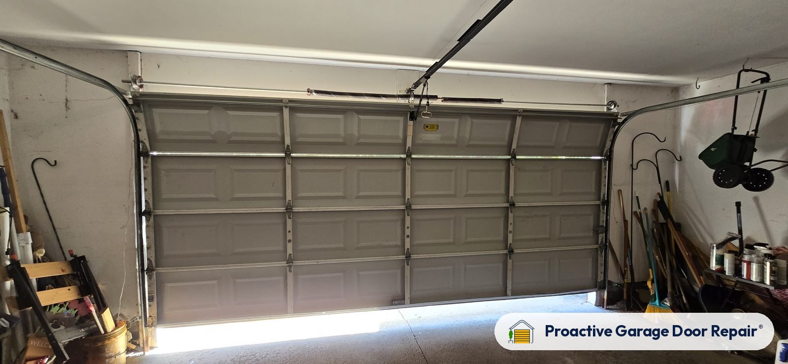Garage door springs, tracks and hardware serviced by Proactive Garage Door Repair, photo 2