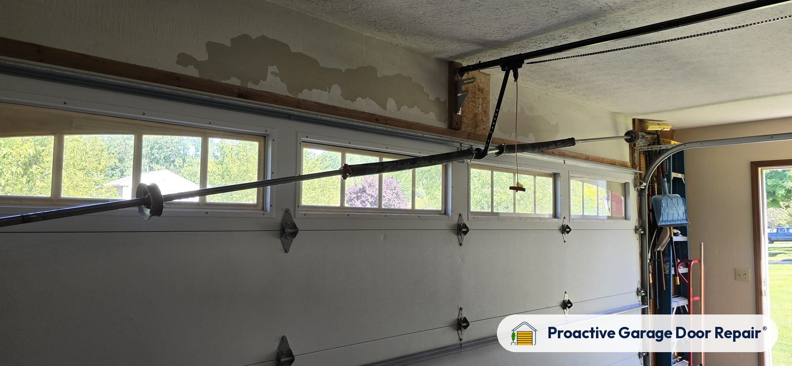 Garage door springs, tracks and hardware serviced by Proactive Garage Door Repair, photo 3