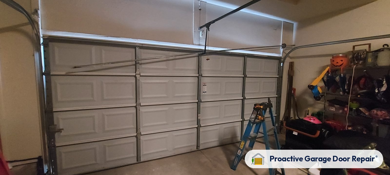 Garage door springs, tracks and hardware serviced by Proactive Garage Door Repair