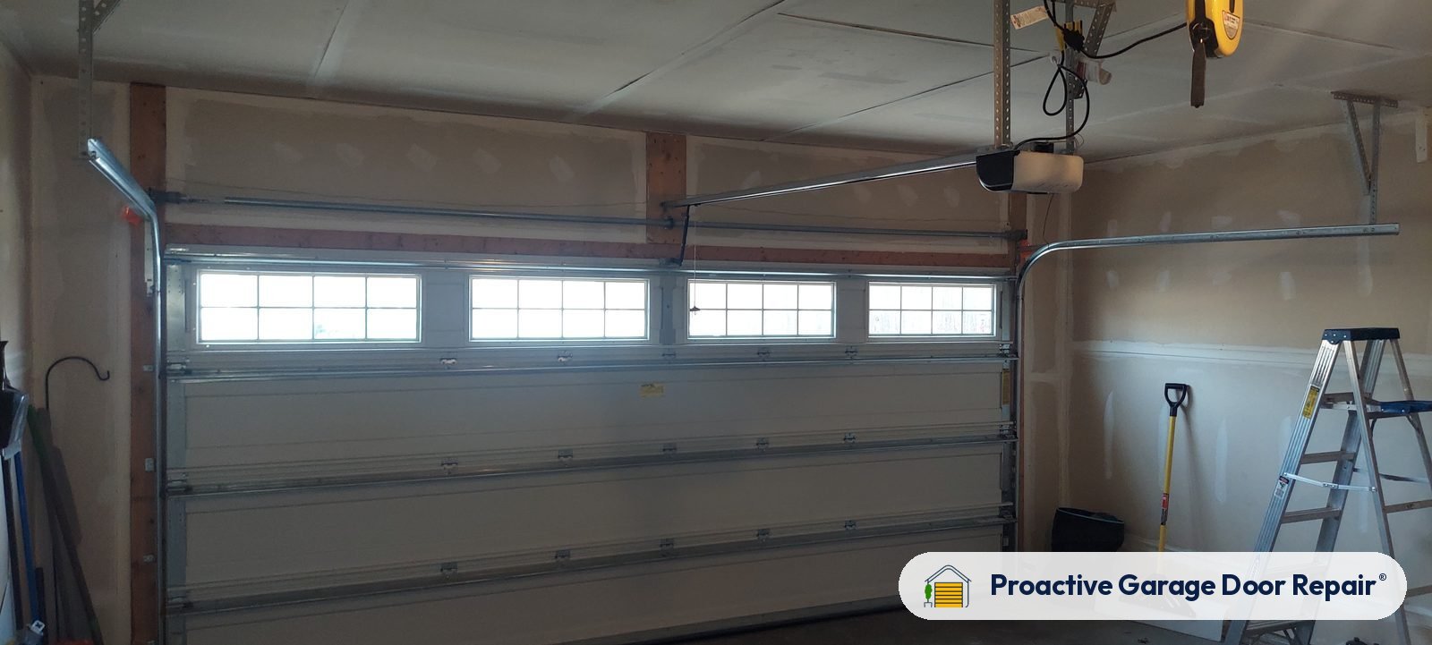 Garage door springs, tracks and hardware serviced by Proactive Garage Door Repair