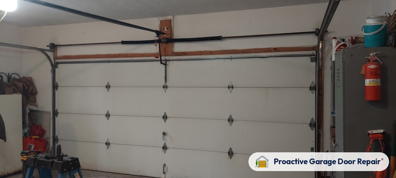 Garage door springs, tracks and hardware serviced by Proactive Garage Door Repair in Kent, Ohio