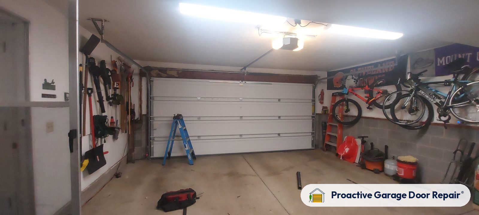 Garage door springs, tracks and hardware serviced by Proactive Garage Door Repair in Montville Township, Ohio