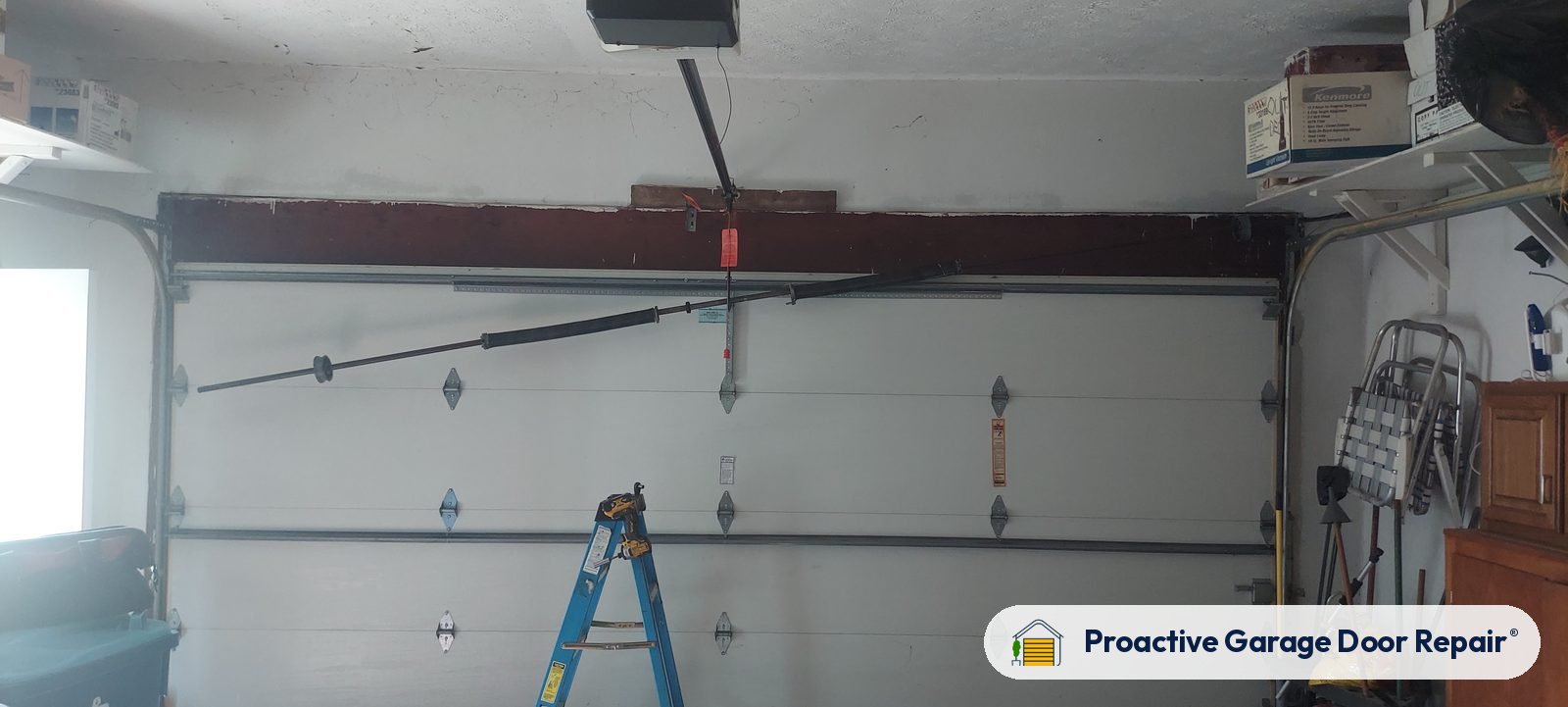 Garage door springs, tracks and hardware serviced by Proactive Garage Door Repair in Norton, Ohio, photo 2