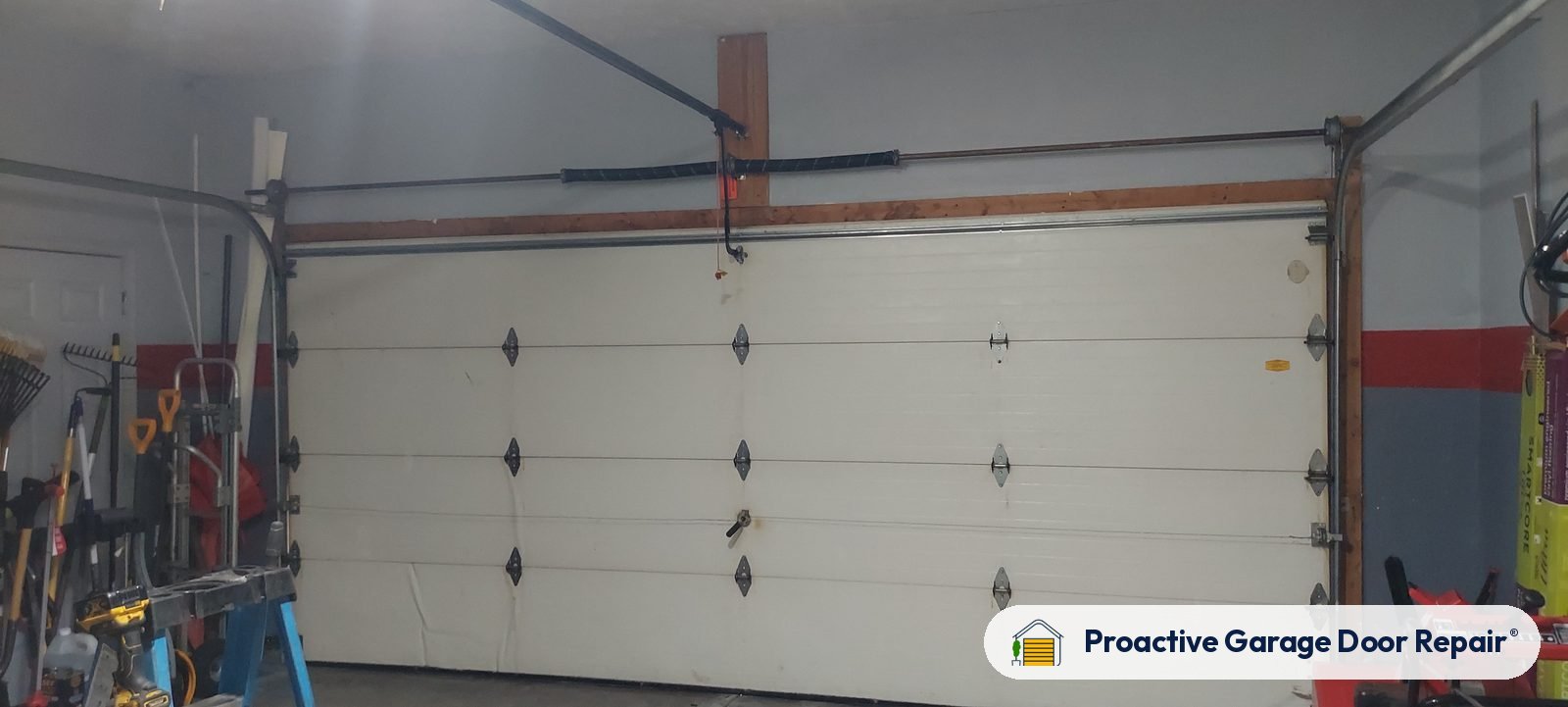 Garage door springs, tracks and hardware serviced by Proactive Garage Door Repair in Streetsboro, Ohio