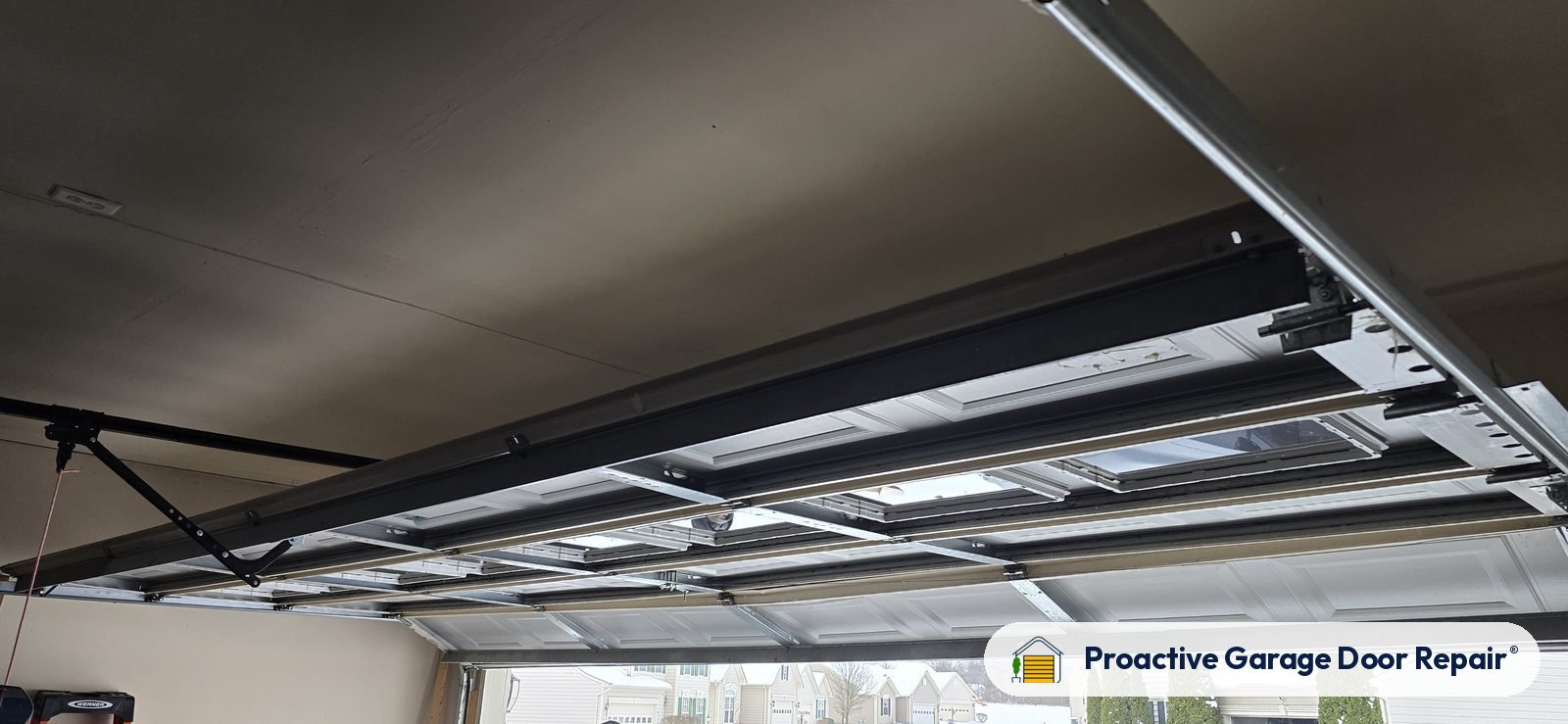 Garage door opener serviced by Proactive Garage Door Repair