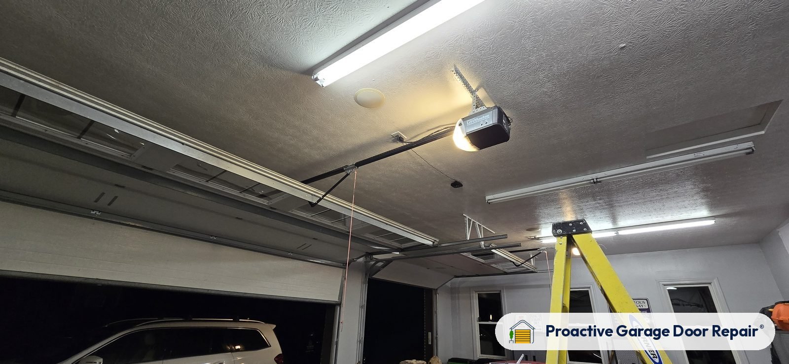 Garage door opener serviced by Proactive Garage Door Repair