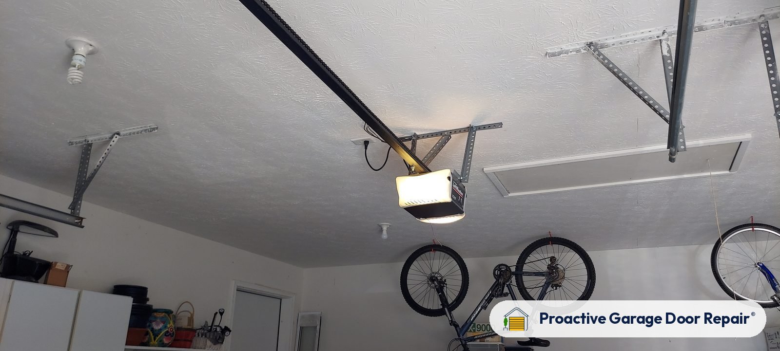 Garage door opener serviced by Proactive Garage Door Repair