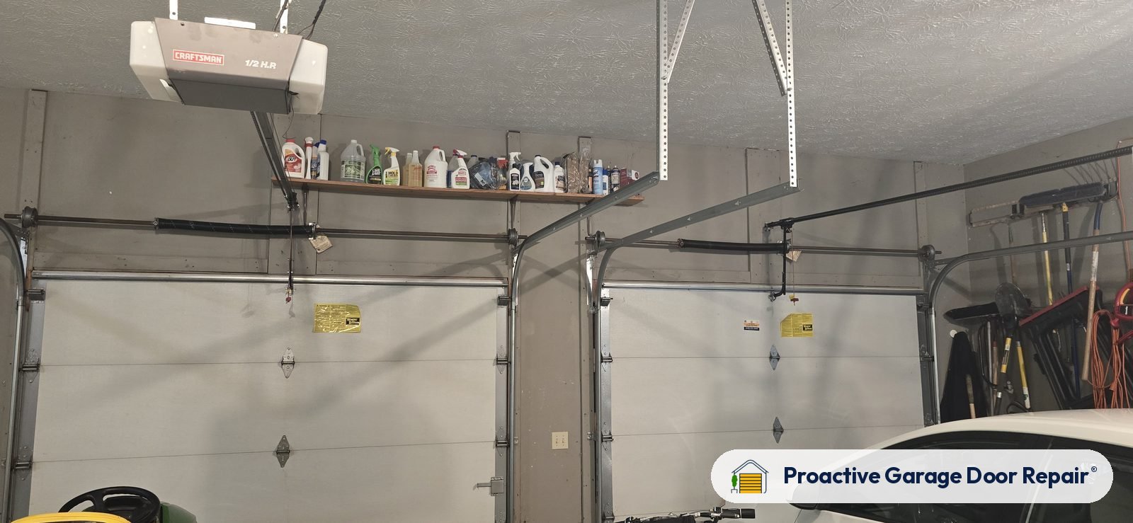 Garage door opener serviced by Proactive Garage Door Repair