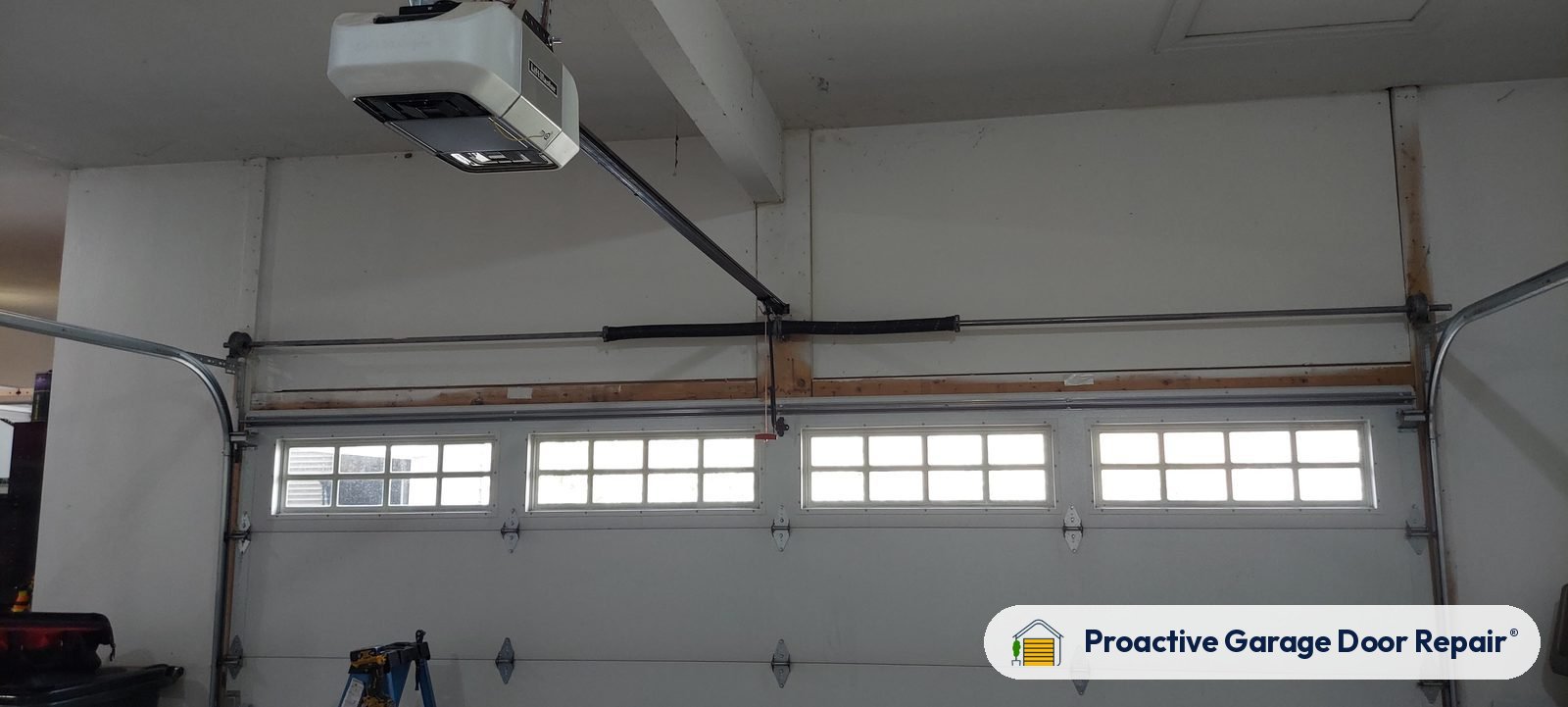 Garage door opener serviced by Proactive Garage Door Repair