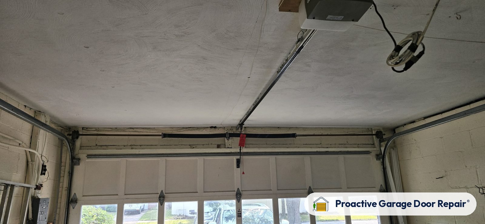 Garage door opener serviced by Proactive Garage Door Repair