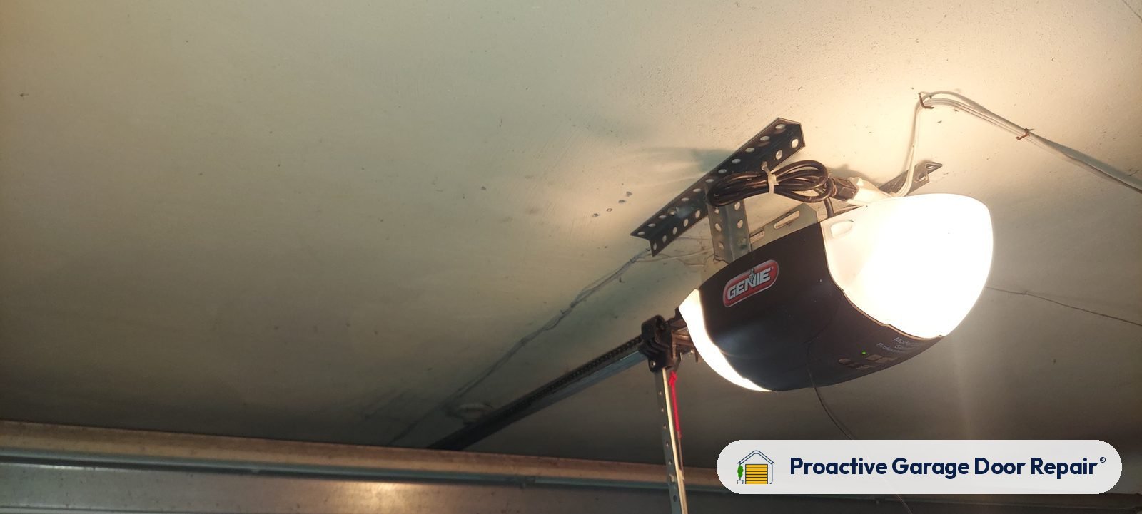 Garage door opener serviced by Proactive Garage Door Repair