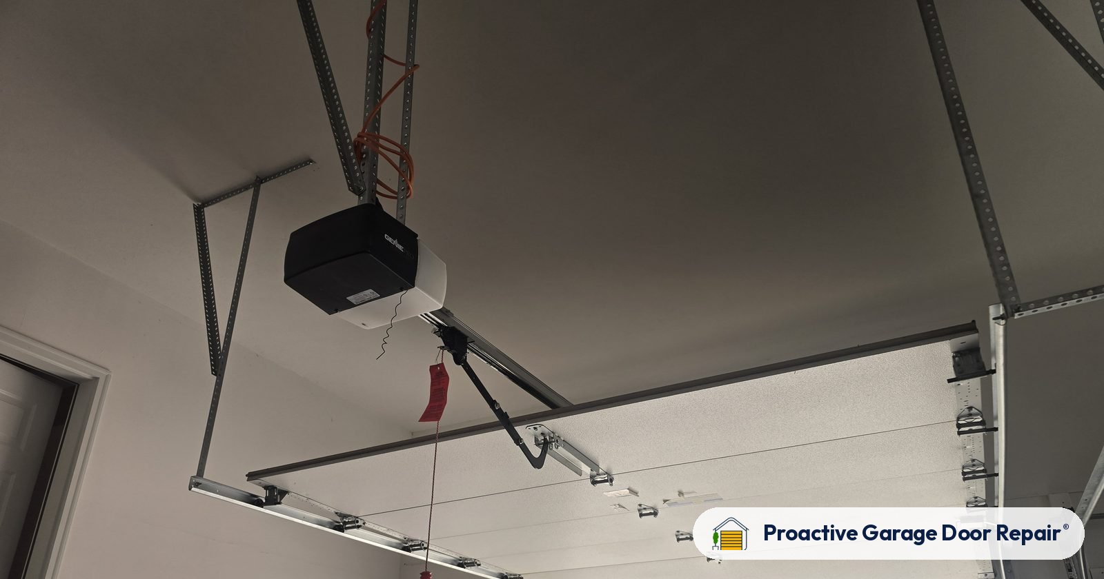 Garage door opener serviced by Proactive Garage Door Repair