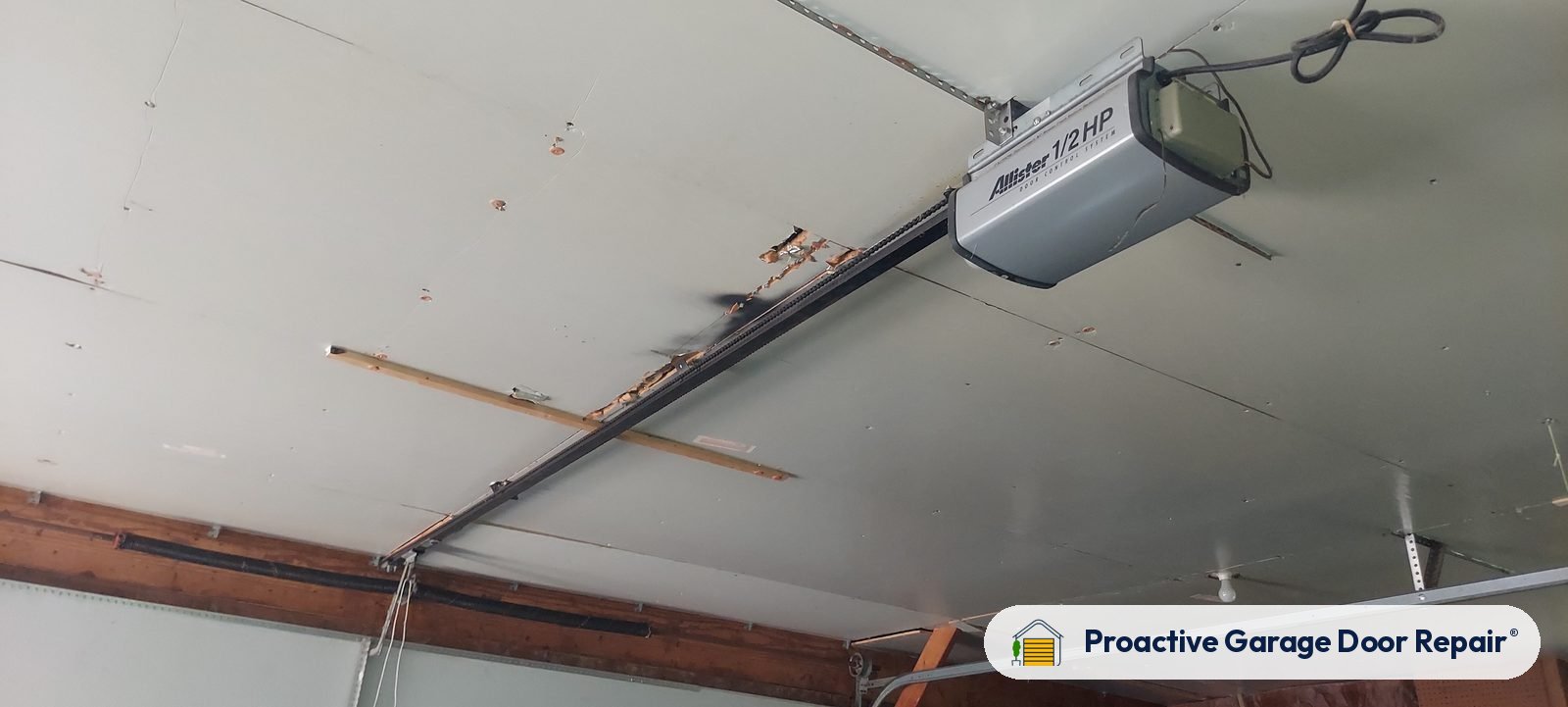 Garage door opener serviced by Proactive Garage Door Repair