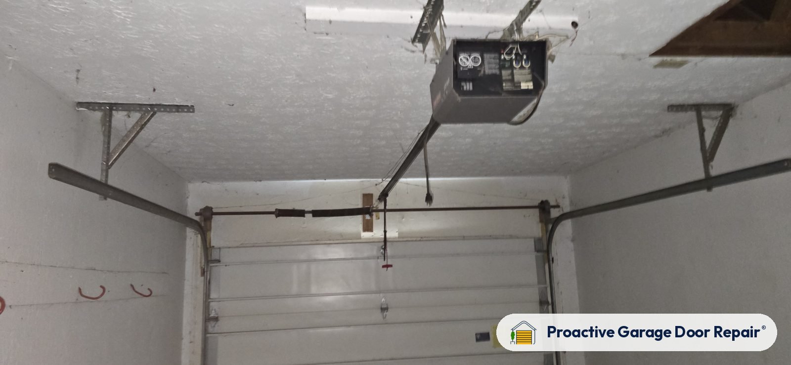 Garage door opener serviced by Proactive Garage Door Repair in Lorain, Ohio